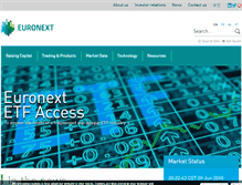 Tablet Screenshot of euronext.com